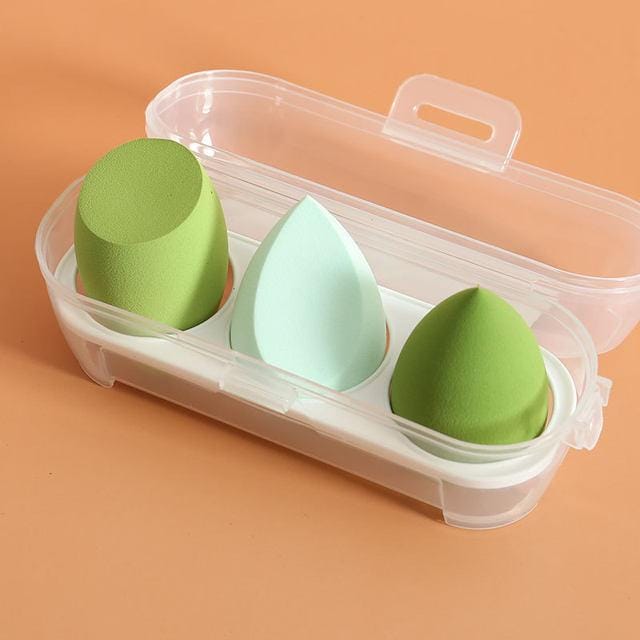 3 in 1 Puff Box – Soft Beauty Blender Set with Case