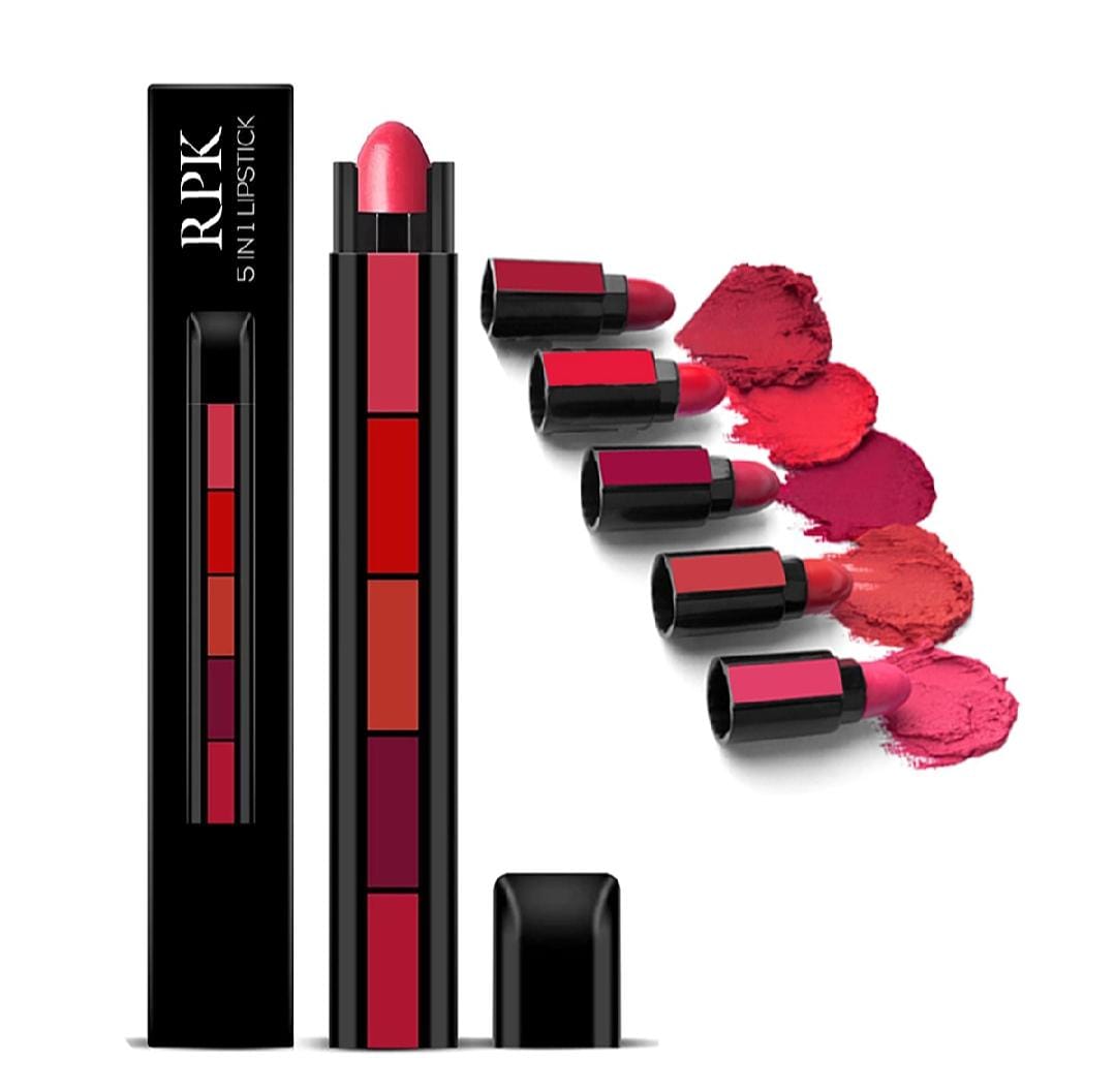 5 in 1 Lipstick – Multi-Shade Lip Color Stick