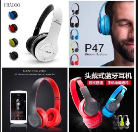 P47 Foldable Bluetooth Headphones