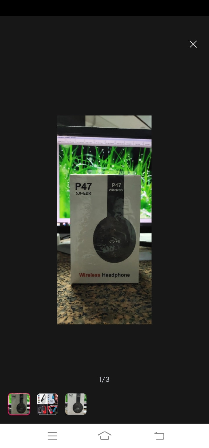 P47 Foldable Bluetooth Headphones