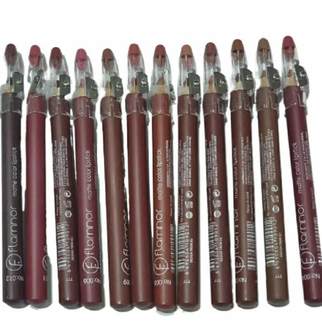 12-Piece Lipliner Set – Waterproof & Matte Finish (for a full set)
