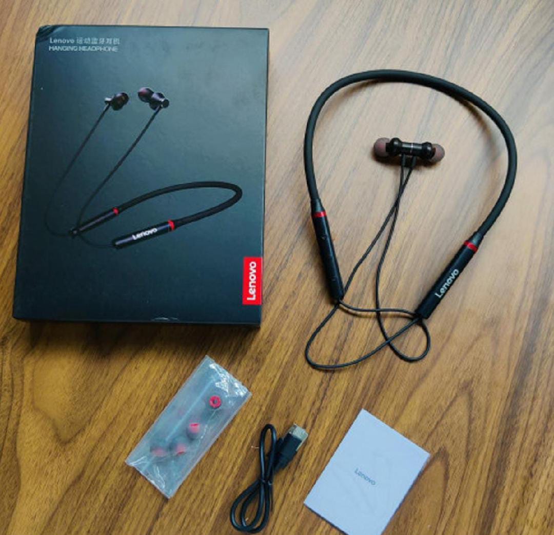 Lenovo Wireless Bluetooth Headphones – HD Sound & Long Battery