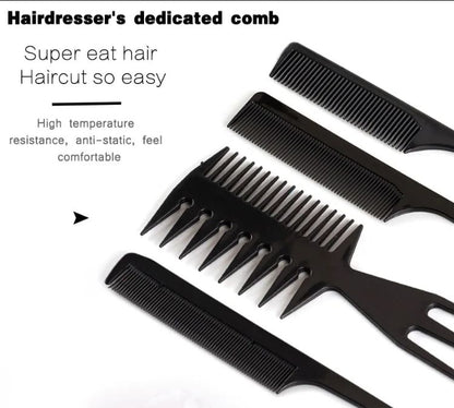 10-Piece Hair Comb Set with Beard Shaper