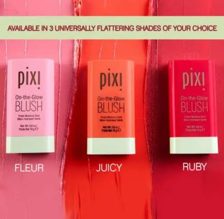 Pixi On-The-Glow Blush – Hydrating Tinted Moisture Stick 3Pcs