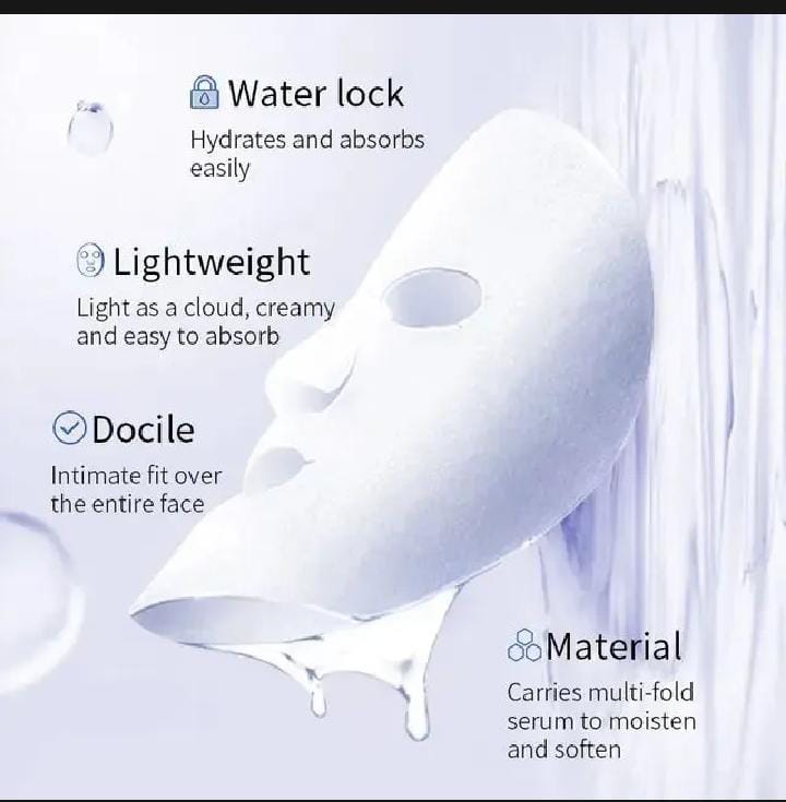 QUA Sheet Mask Set – 6 Hydrating & Brightening Masks