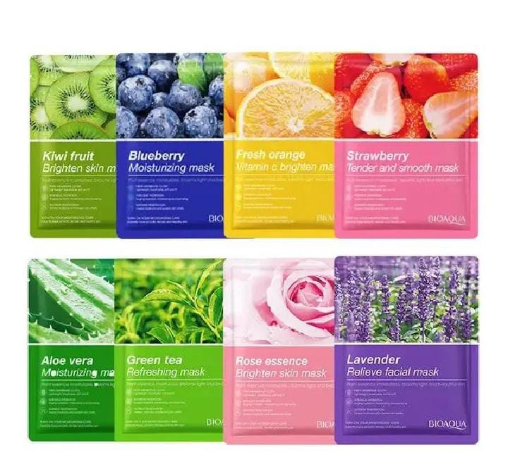 QUA Sheet Mask Set – 6 Hydrating & Brightening Masks