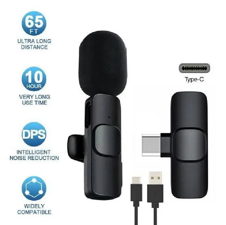 K8 Wireless Mic – Rechargeable Clip