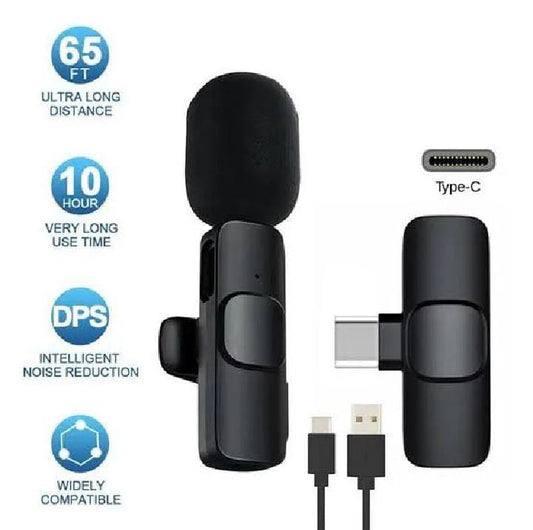 K8 Wireless Mic – Rechargeable Clip