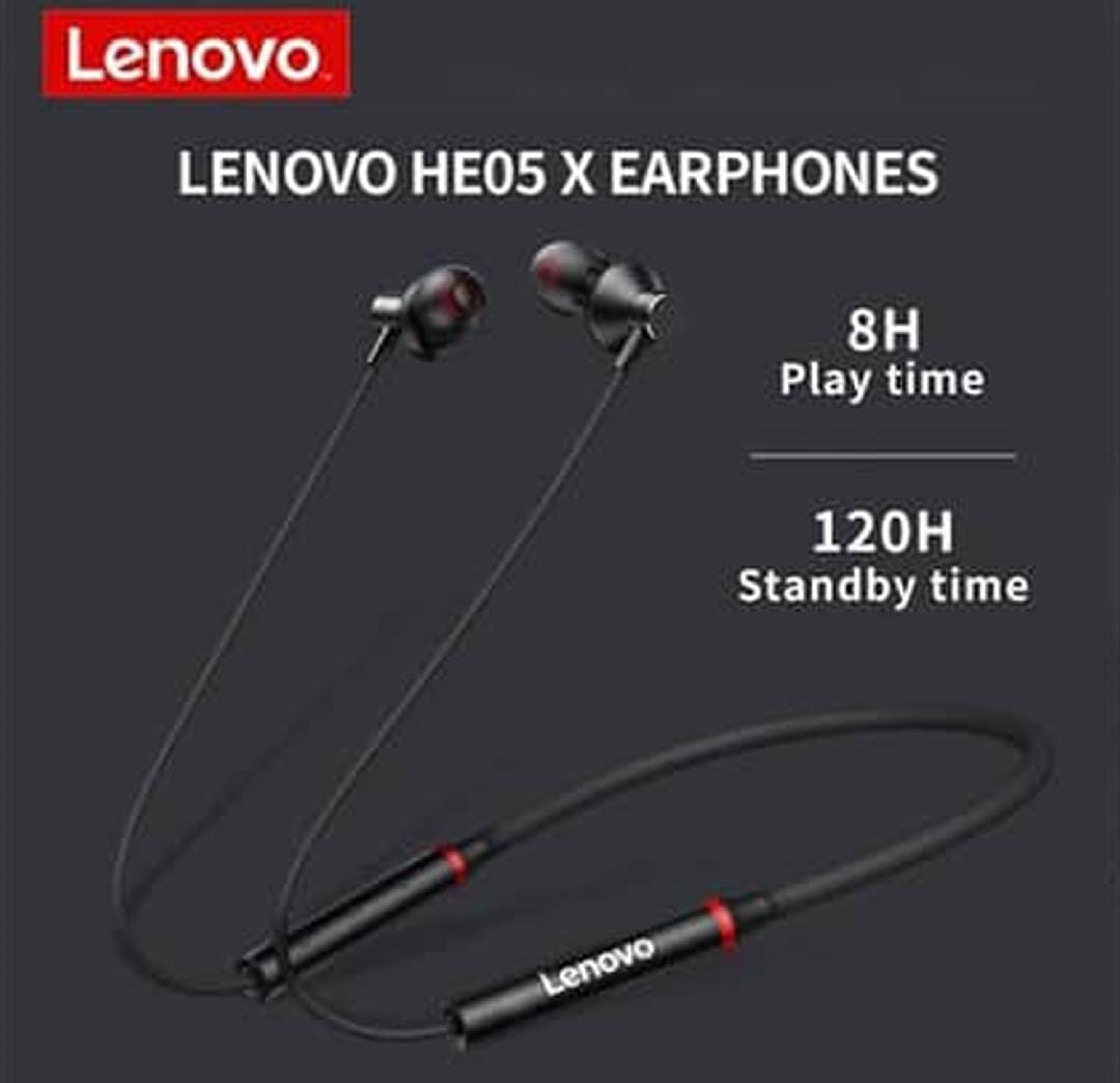 Lenovo Wireless Bluetooth Headphones – HD Sound & Long Battery