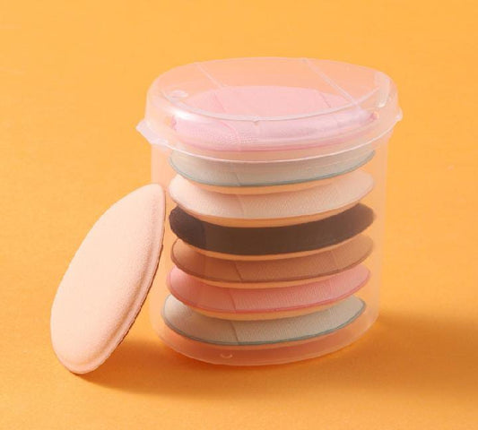 Colorful Makeup Puff Set – 6 Pcs with Box